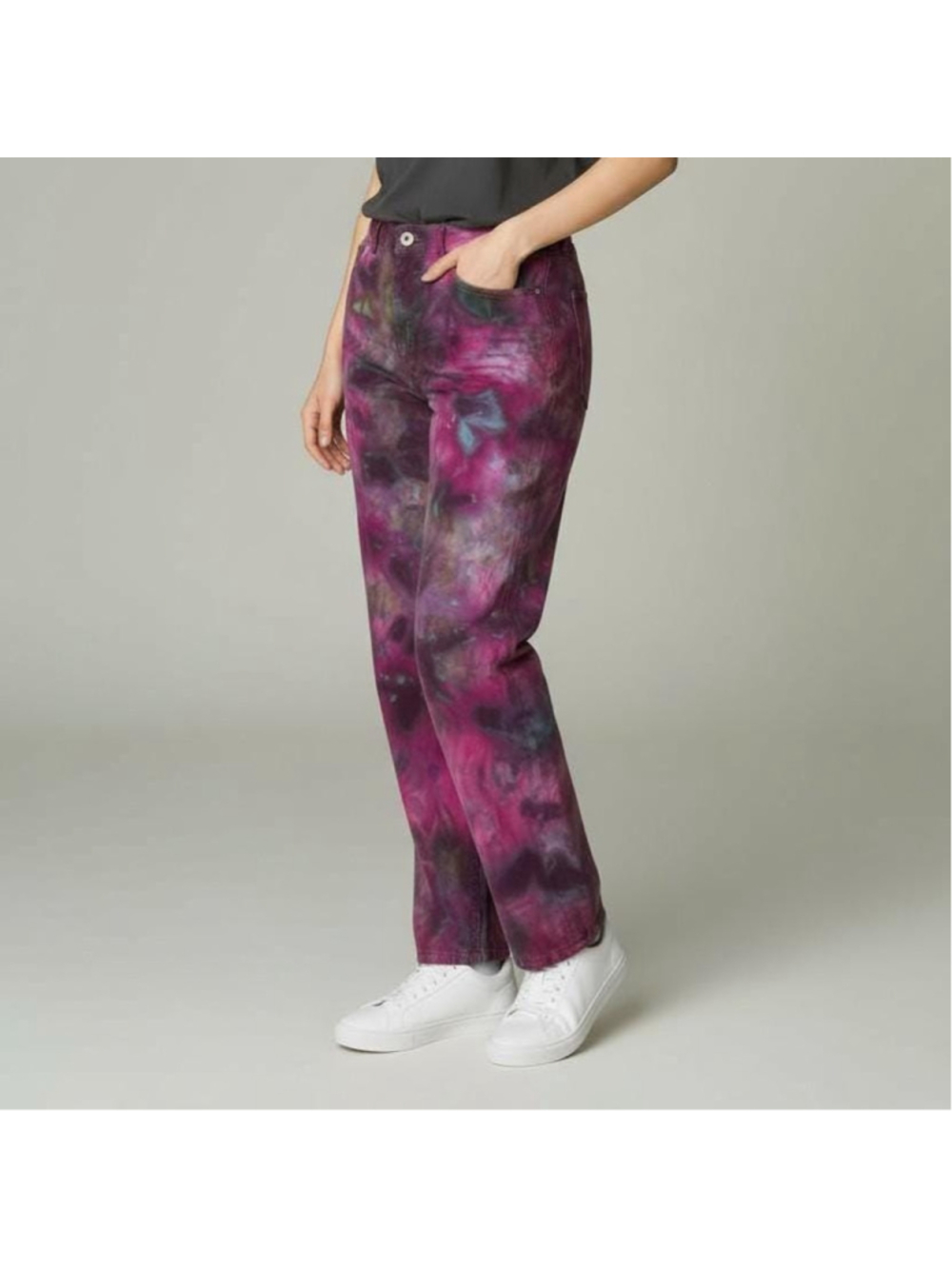 Size 16 Ice Dye Denim | Reclaimed High Rise Levi's 560 Mom Jeans